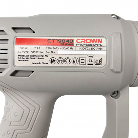 Фен технический CROWN CT19040