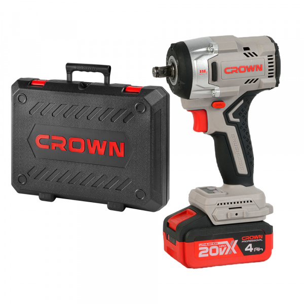 Аккумуляторный ударный гайковерт CROWN CT22062HX-4 BMC
